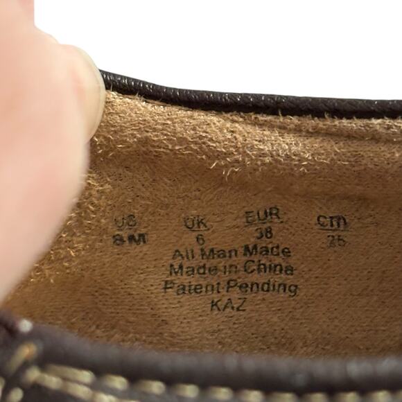 Naturalizer - Women's Kaz Brown Faux Leather Block Heeled Ankle Booties Size 8M - Picture 6 of 9